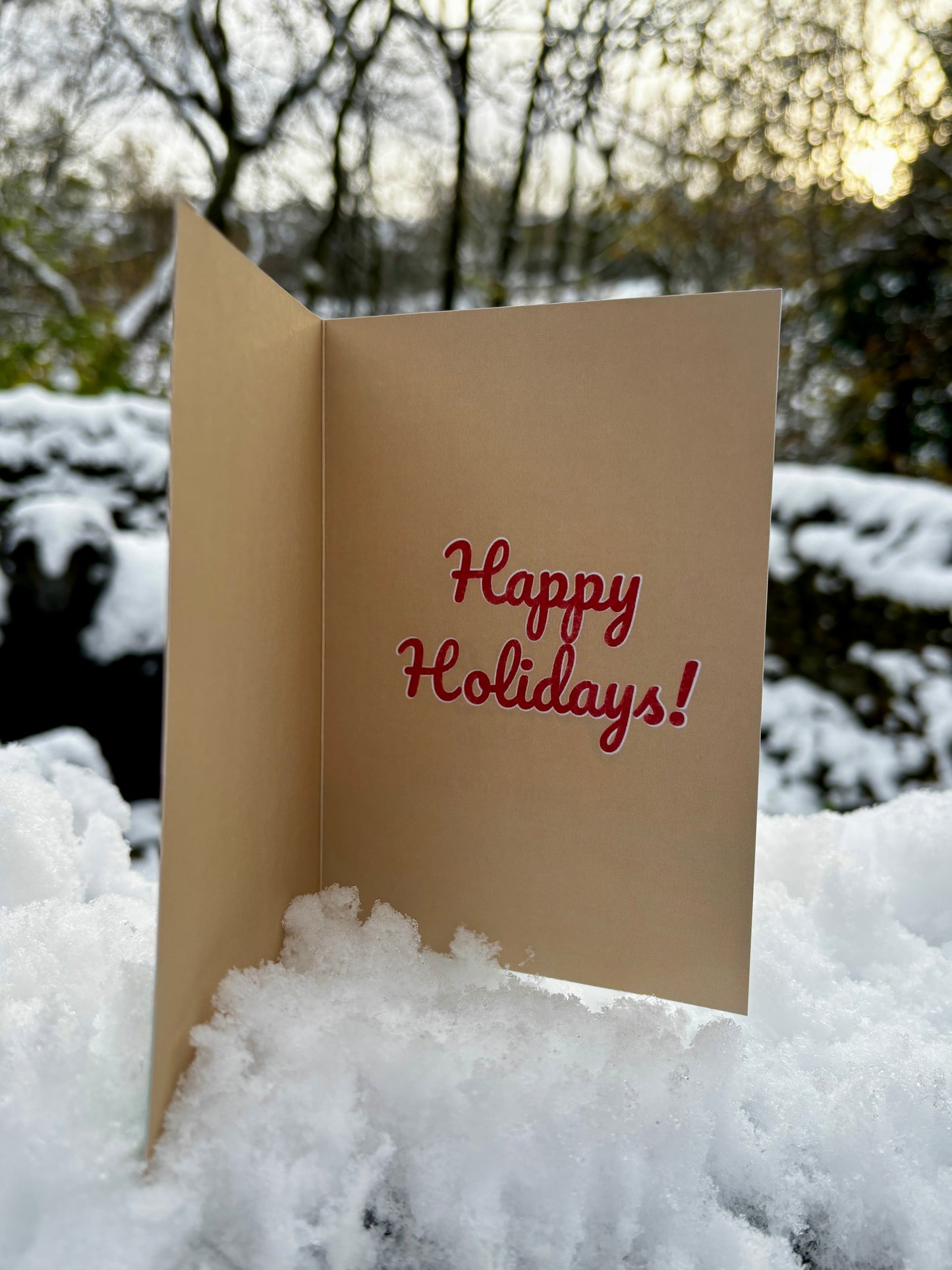 Handwritten, direct to recipient Christmas Card | Shiba Inu