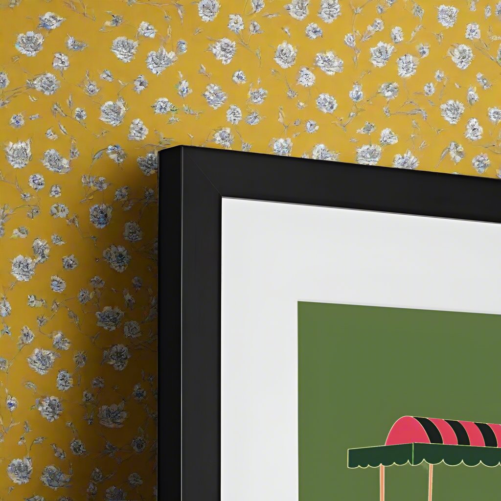 Mandrem Nights Framed & Mounted Print | Dark Mossy Green