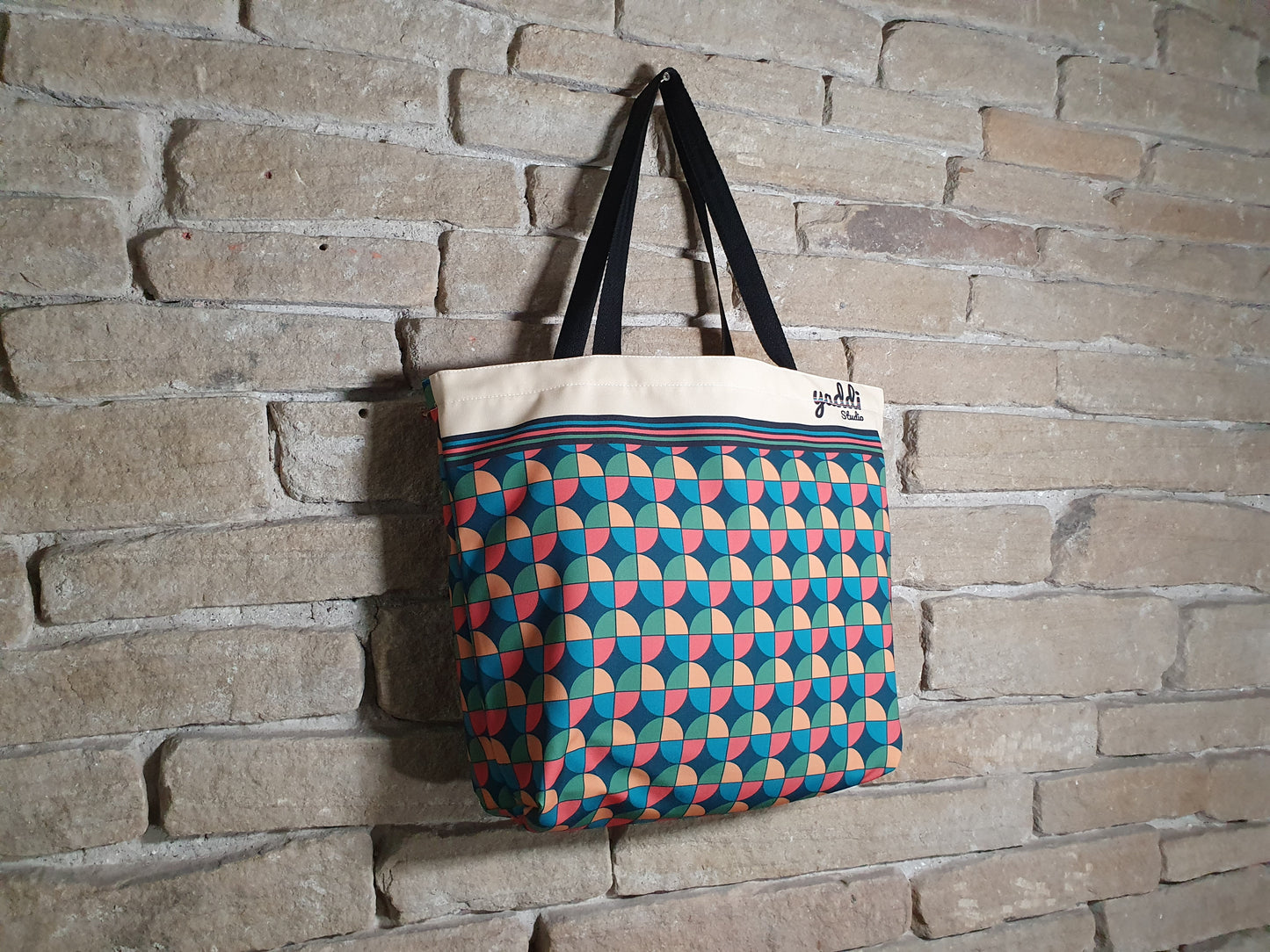 Jordaan Canvas Tote | Green Multi