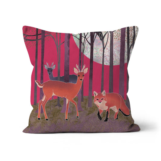 Luna-Light Wood Cushion | Pink