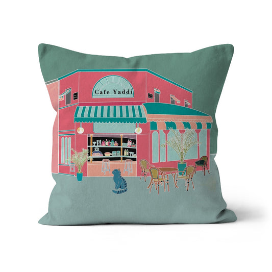 Cafe Yaddi Cushion | Tabby Cat