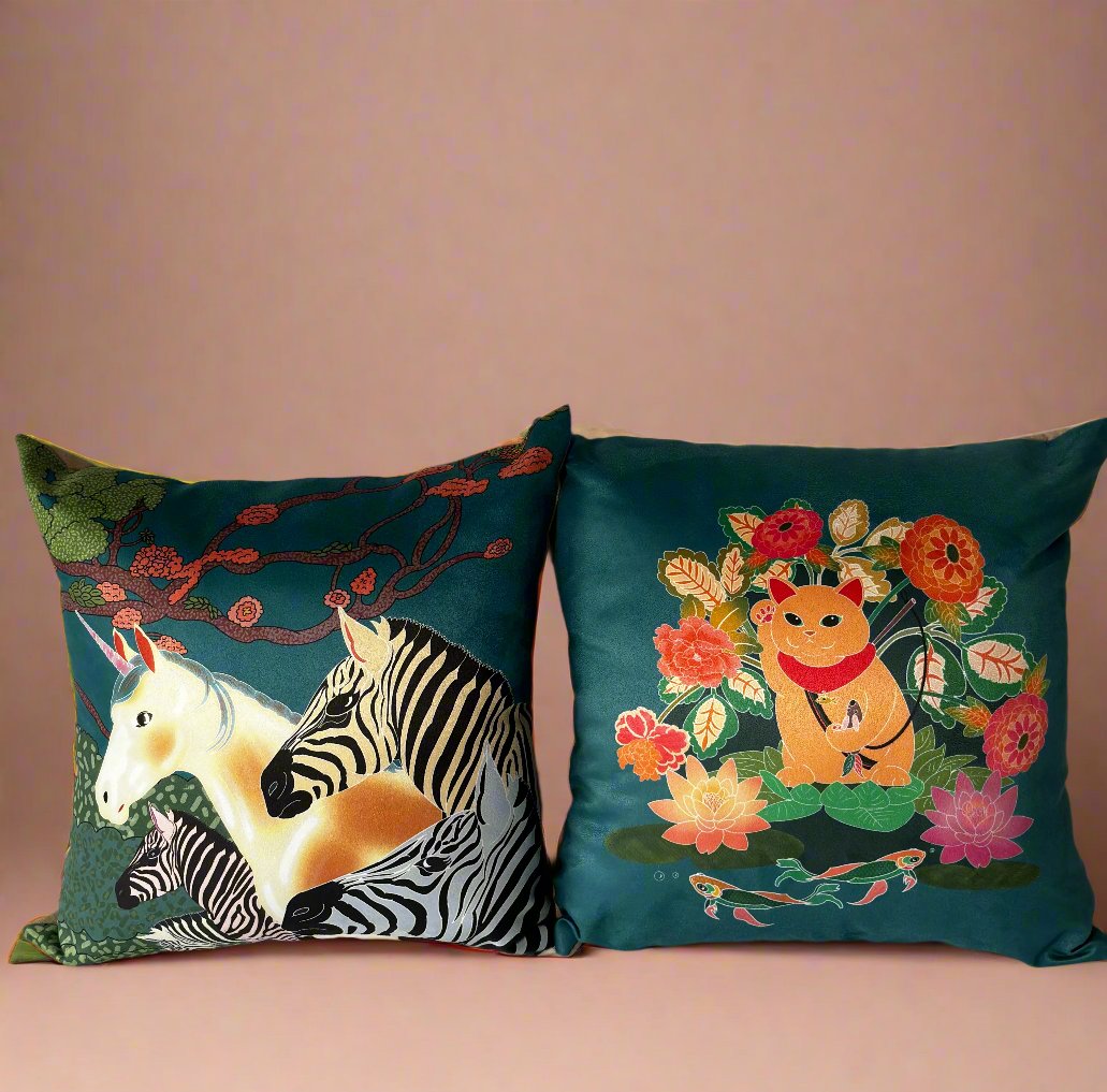 Zebra, Zebras, Unicorn Cushion (US 🇺🇸 )