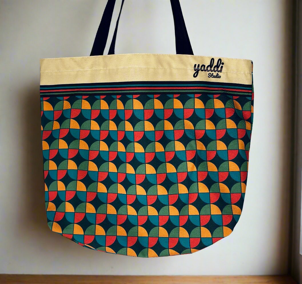 Jordaan Canvas Tote | Green Multi