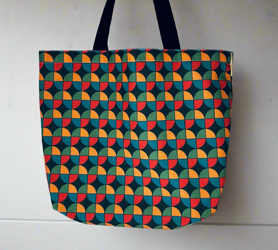 Jordaan Canvas Tote | Green Multi