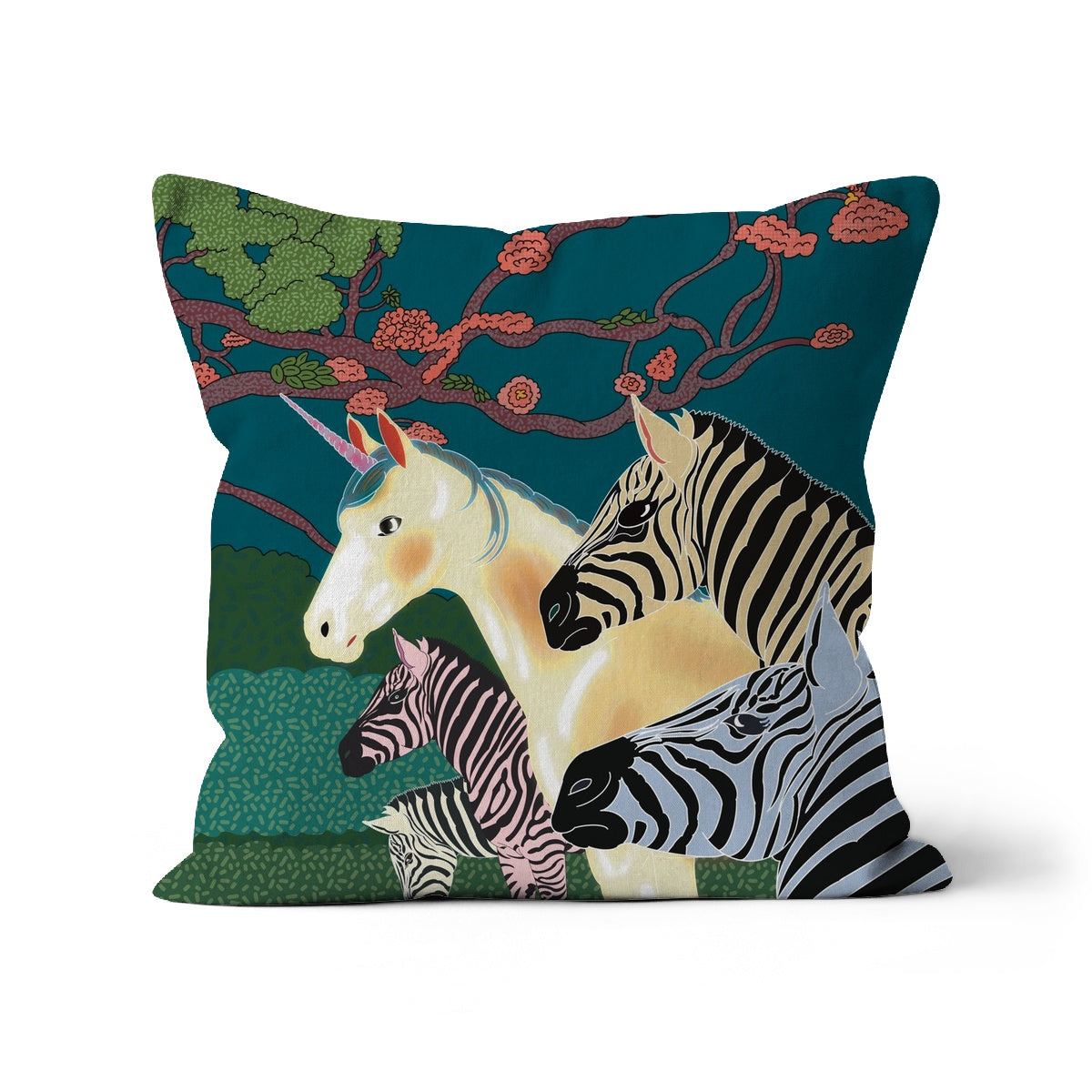 Zebra, Zebras, Unicorn Cushion