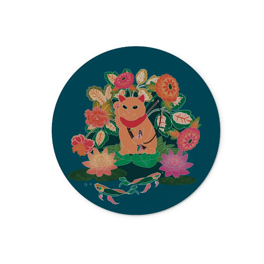 Minoux Maneki Neko Glass Chopping Board