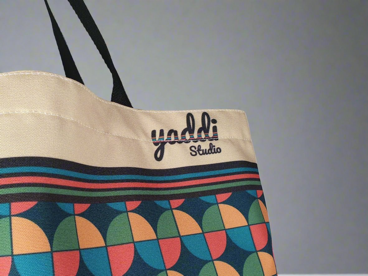 Jordaan Canvas Tote | Green Multi